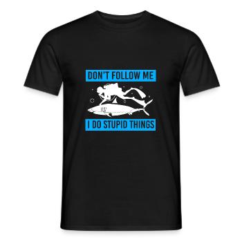 Dive - Men's T-Shirt - black - Front - AI Model Male 178 light (178cm)