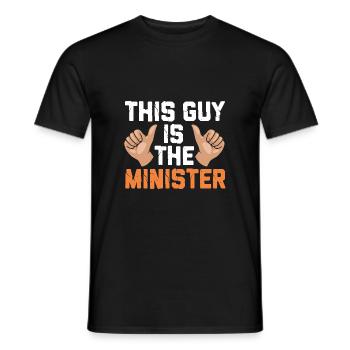 Pasteur - T-shirt homme - noir - Devant - AI Model Male 178 light (178cm)