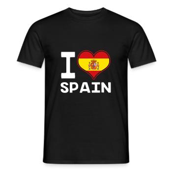 Spain Spanish - Men's T-Shirt - black - Front - AI Model Male 178 light (178cm)