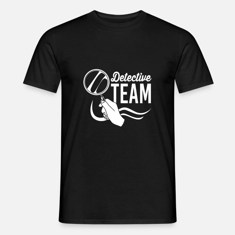 Detektiv - Männer T-Shirt - Schwarz