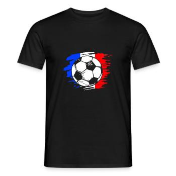 Frankreich - Männer T-Shirt - Schwarz - Vorne - AI Model Male 178 light (178cm)