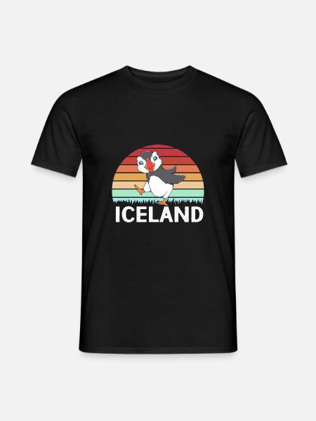 Papageientaucher Puffin - Men's T-Shirt - black
