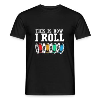 3D Printing Printing Prototype - Men's T-Shirt - black - Front - AI Model Male 178 light (178cm)