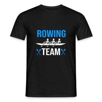 Rowing Team Rowing Rowing Rowing Boat Rowers - Men's T-Shirt - black - Front - AI Model Male 178 light (178cm)