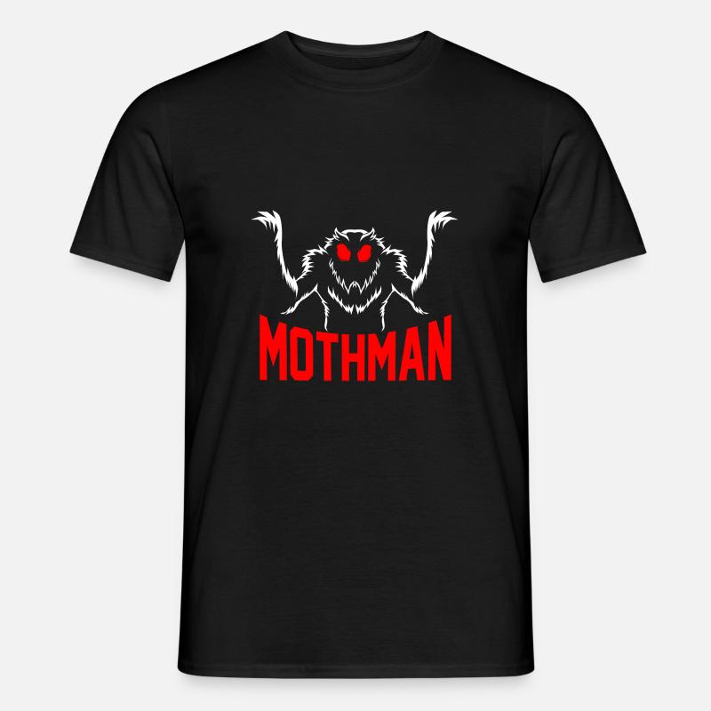 Mottenmann - Männer T-Shirt - Schwarz