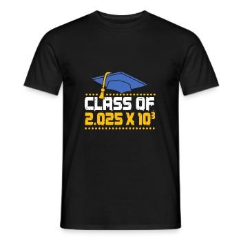 Classe de 2025 - T-shirt homme - noir - Devant - AI Model Male 178 light (178cm)