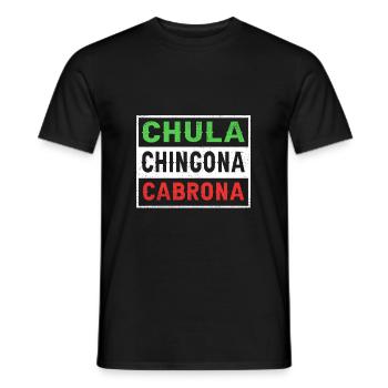 Latina Mutter - Männer T-Shirt - Schwarz - Vorne - AI Model Male 178 light (178cm)