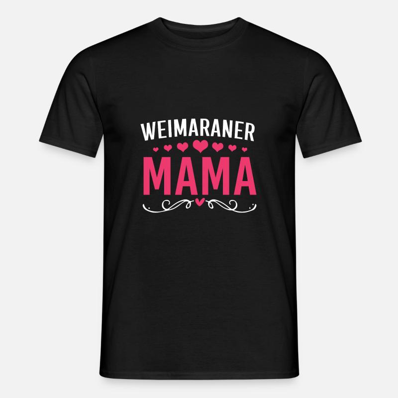 Weimaraner - Männer T-Shirt - Schwarz
