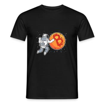 Bitcoin - Men's T-Shirt - black - Front - AI Model Male 178 light (178cm)