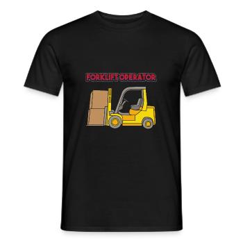 Gabelstaplerfahrer - Männer T-Shirt - Schwarz - Vorne - AI Model Male 178 light (178cm)