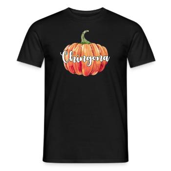Chingona Pumpkin - Men's T-Shirt - black - Front - AI Model Male 178 light (178cm)