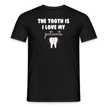 The Tooth I Love My Patients - Männer T-Shirt - Schwarz - Vorne - AI Model Male 178 light (178cm)