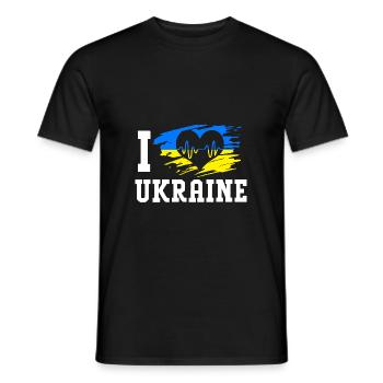 Ukraine - Männer T-Shirt - Schwarz - Vorne - AI Model Male 178 light (178cm)