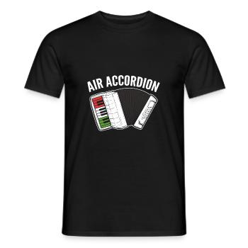 Accordéon - T-shirt homme - noir - Devant - AI Model Male 178 light (178cm)