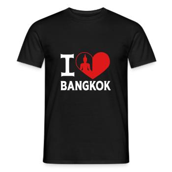 Thailand Bangkok - Männer T-Shirt - Schwarz - Vorne - AI Model Male 178 light (178cm)