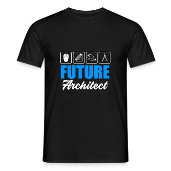 architecture - Men's T-Shirt - black - Front - AI Model Male 178 light (178cm)