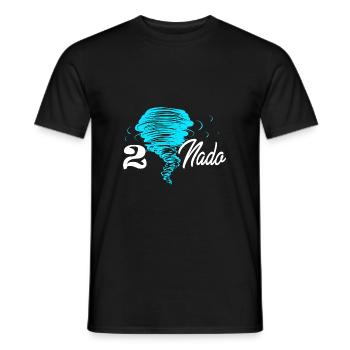 Tornado Birthday Children's Birthday Party - Men's T-Shirt - black - Front - AI Model Male 178 light (178cm)