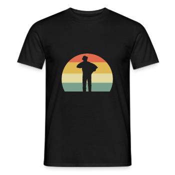 Accordéon - T-shirt homme - noir - Devant - AI Model Male 178 light (178cm)