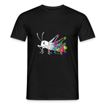 Sauterelle - T-shirt homme - noir - Devant - AI Model Male 178 light (178cm)