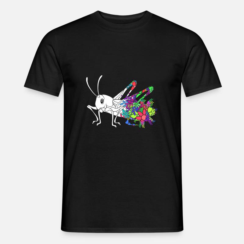 Heuschrecke - Männer T-Shirt - Schwarz