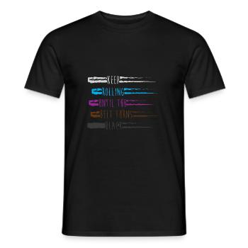 Jiu Jitsu Self Defense - Men's T-Shirt - black - Front - AI Model Male 178 light (178cm)