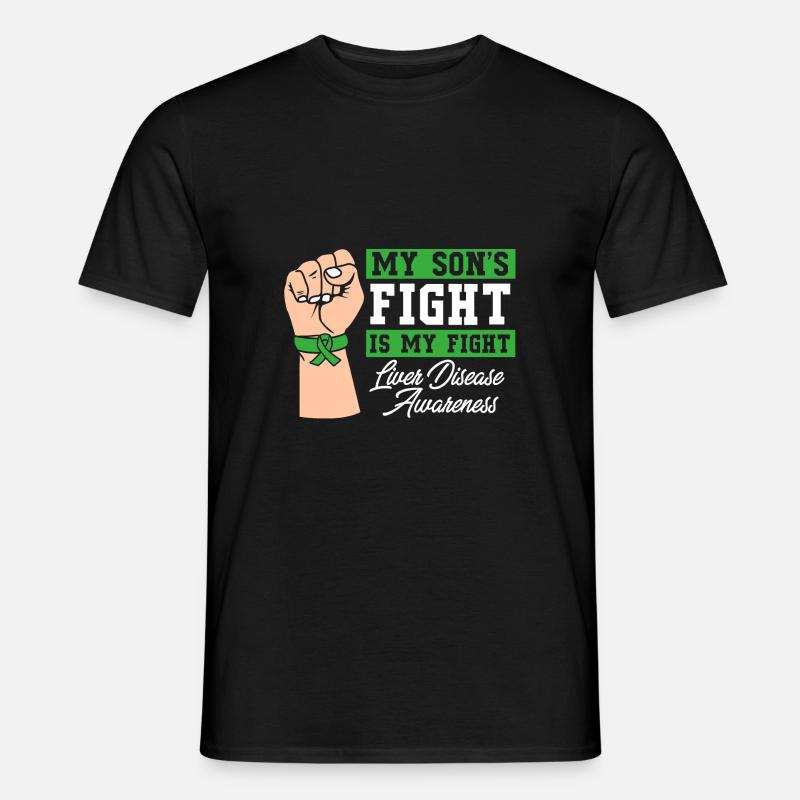 Lebererkrankung - Männer T-Shirt - Schwarz