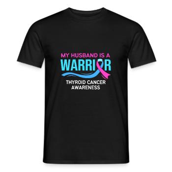 Schilddrüsenkrebs - Männer T-Shirt - Schwarz - Vorne - AI Model Male 178 light (178cm)