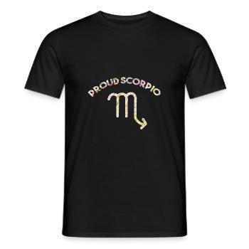 Sternzeichen Skorpion - Männer T-Shirt - Schwarz - Vorne - AI Model Male 178 light (178cm)