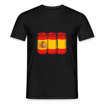 Spanisch - Männer T-Shirt - Schwarz - Vorne - AI Model Male 178 light (178cm)