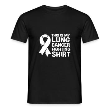 Poumon survivant du cancer du poumon - T-shirt homme - noir - Devant - AI Model Male 178 light (178cm)