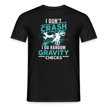 Motocross Dirt Bike Rider Moto - T-shirt homme - noir - Devant - AI Model Male 178 light (178cm)