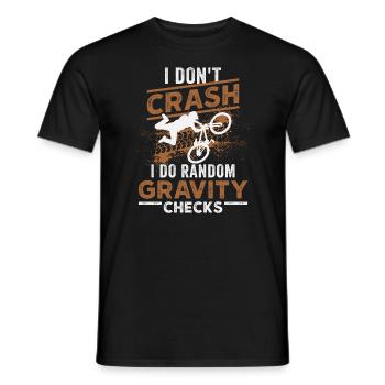 Mountain Biking MTB Downhill Mountain Biker - Men's T-Shirt - black - Front - AI Model Male 178 light (178cm)