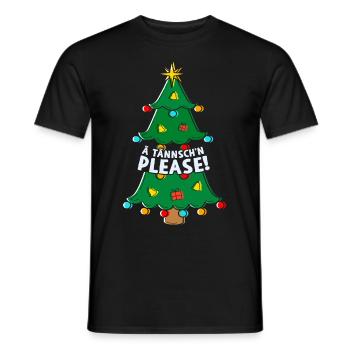 Ä Tännsch’n Please - T-shirt homme - noir - Devant - AI Model Male 178 light (178cm)