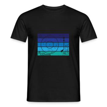 Vinyle - T-shirt homme - noir - Devant - AI Model Male 178 light (178cm)