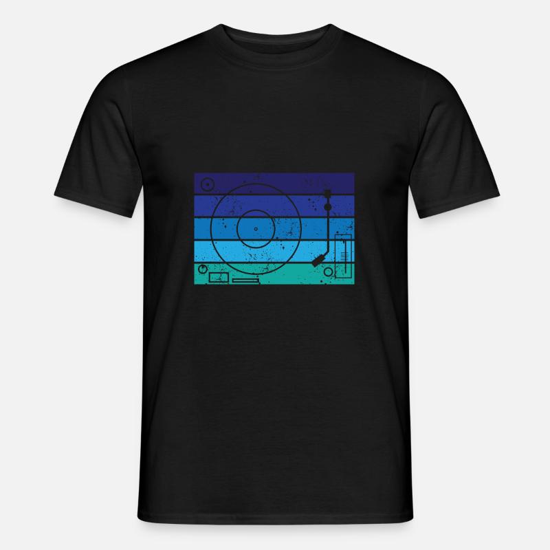 Vinyl - Männer T-Shirt - Schwarz