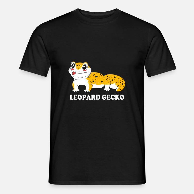 Leopard Gecko - Männer T-Shirt - Schwarz