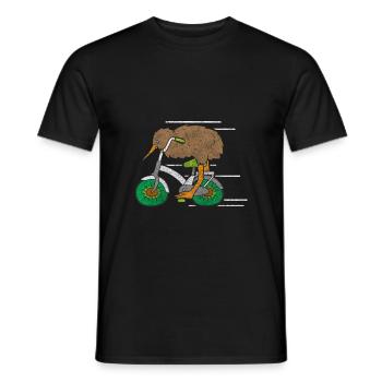 Kiwi Früchtchen Pazifik - Männer T-Shirt - Schwarz - Vorne - AI Model Male 178 light (178cm)