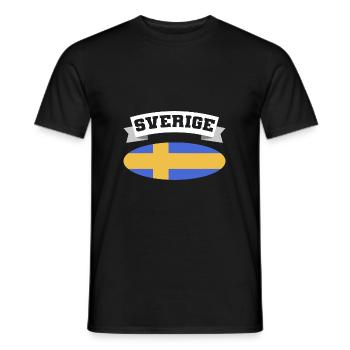 Schweden Schwedisch - Männer T-Shirt - Schwarz - Vorne - AI Model Male 178 light (178cm)