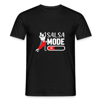 Salsa Dancer Dancer - Men's T-Shirt - black - Front - AI Model Male 178 light (178cm)