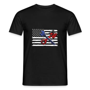 Motorist - Men's T-Shirt - black - Front - AI Model Male 178 light (178cm)