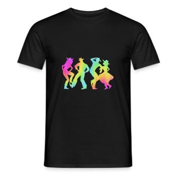 Square Dance - Männer T-Shirt - Schwarz - Vorne - AI Model Male 178 light (178cm)