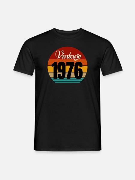 Jahrgang 1976 - Männer T-Shirt - Schwarz