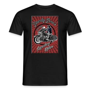 Sturdy Bro's - Legendary - Männer T-Shirt - Schwarz - Vorne - AI Model Male 178 light (178cm)