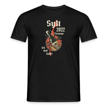 Sylt partytage 2022 Ich war dabei Lustig - Männer T-Shirt - Schwarz - Vorne - AI Model Male 178 light (178cm)