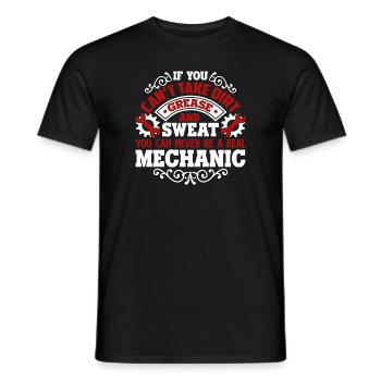 Mechanic You Can Be A Real Mechanic - Men's T-Shirt - black - Front - AI Model Male 178 light (178cm)