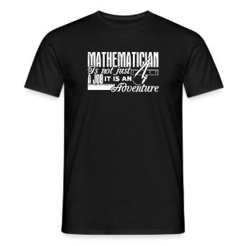 Mathematician Mathematician It's An Adventure - Men's T-Shirt - black - Front - AI Model Male 178 light (178cm)