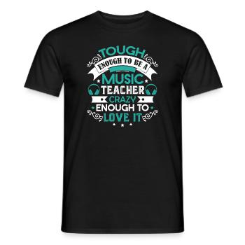 Music Teacher To Be A Music Teacher - Men's T-Shirt - black - Front - AI Model Male 178 light (178cm)
