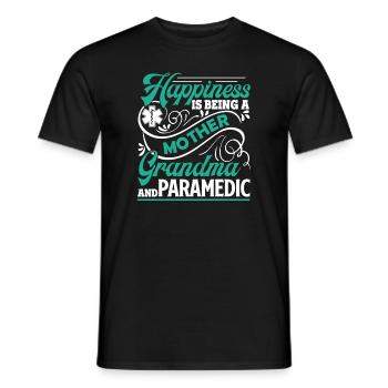 Paramedic Mother Grandma Paramedic - Men's T-Shirt - black - Front - AI Model Male 178 light (178cm)