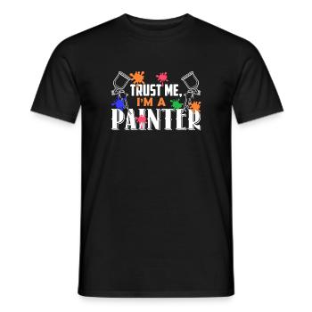Painter Trust Me I'm A Painter - Men's T-Shirt - black - Front - AI Model Male 178 light (178cm)