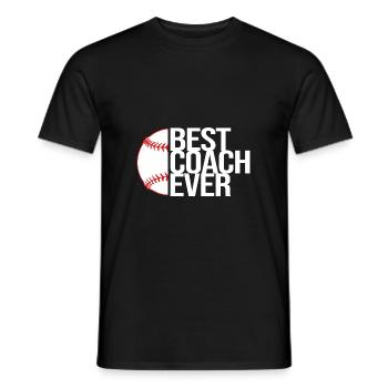 Entraîneur de baseball - T-shirt homme - noir - Devant - AI Model Male 178 light (178cm)